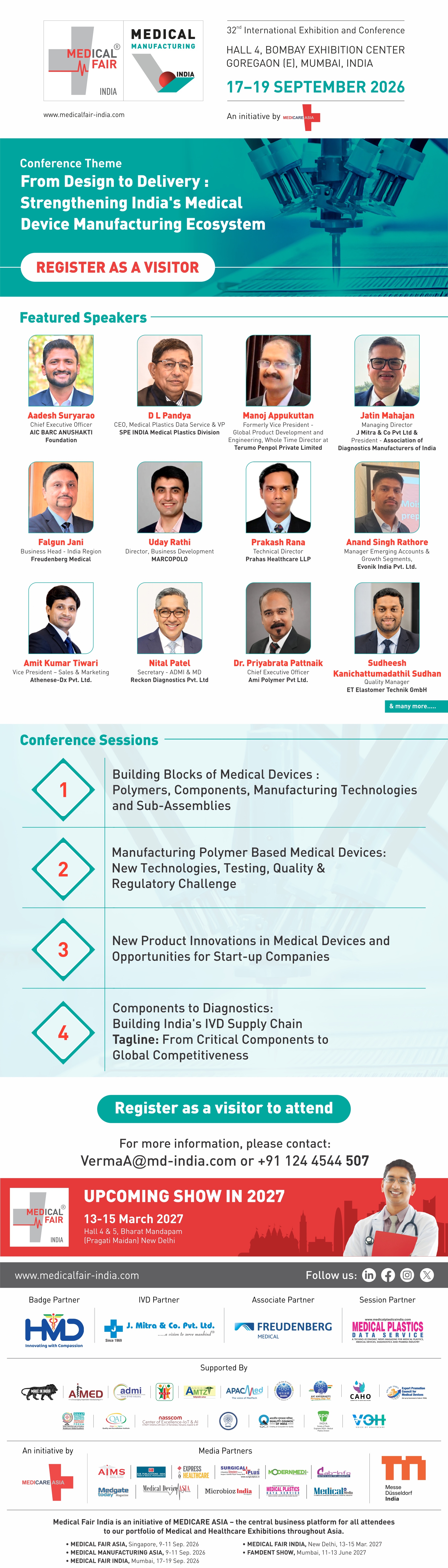 Medical Manufacturing India 2026 brochure cover